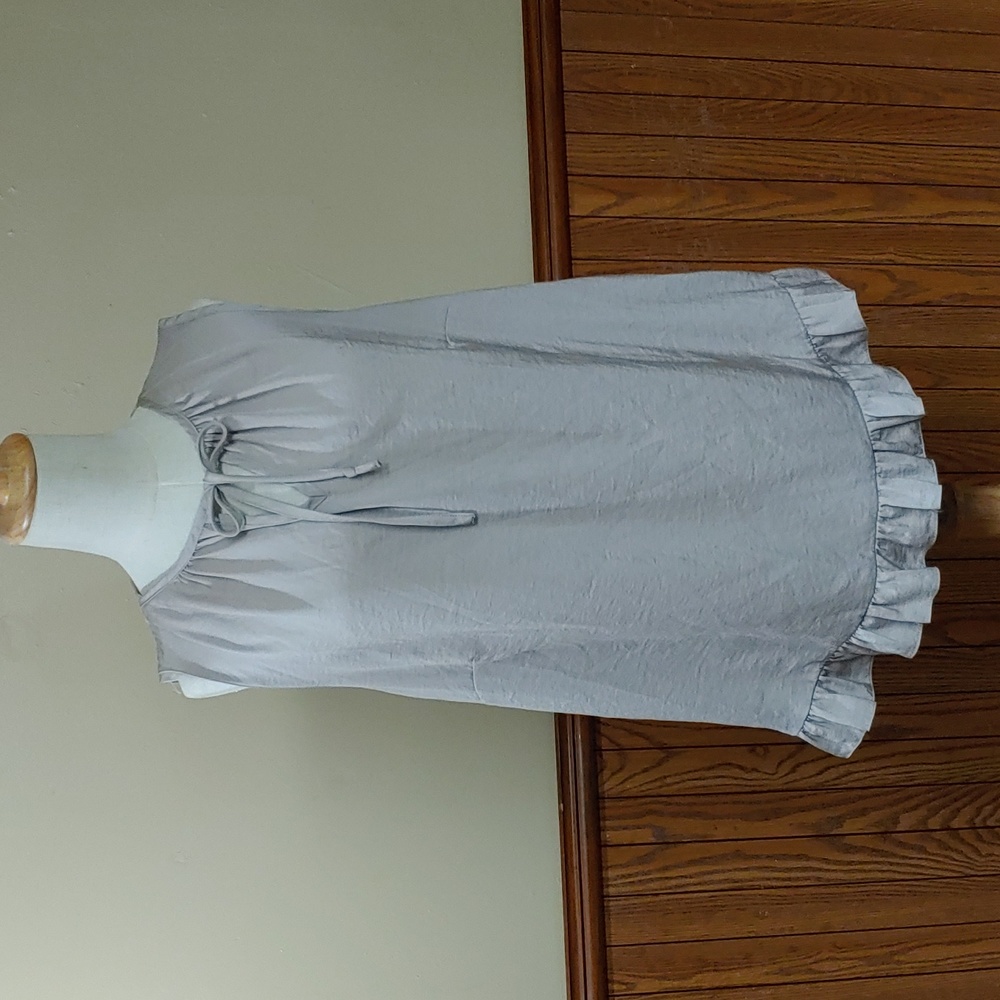 Marybelle Ruffle Bottom Sleeveless Blouse 1X